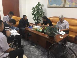 剛果以及烏茲別克斯坦客戶考察槳葉干燥機(jī)